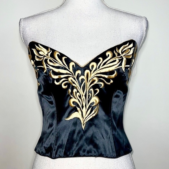 Vintage Natori Golden Goddess Bustier - Picture 1 of 8